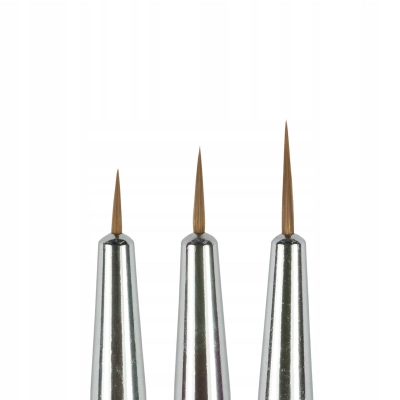 Zestaw 3 sztuk precyzyjnych pędzelków do zdobień